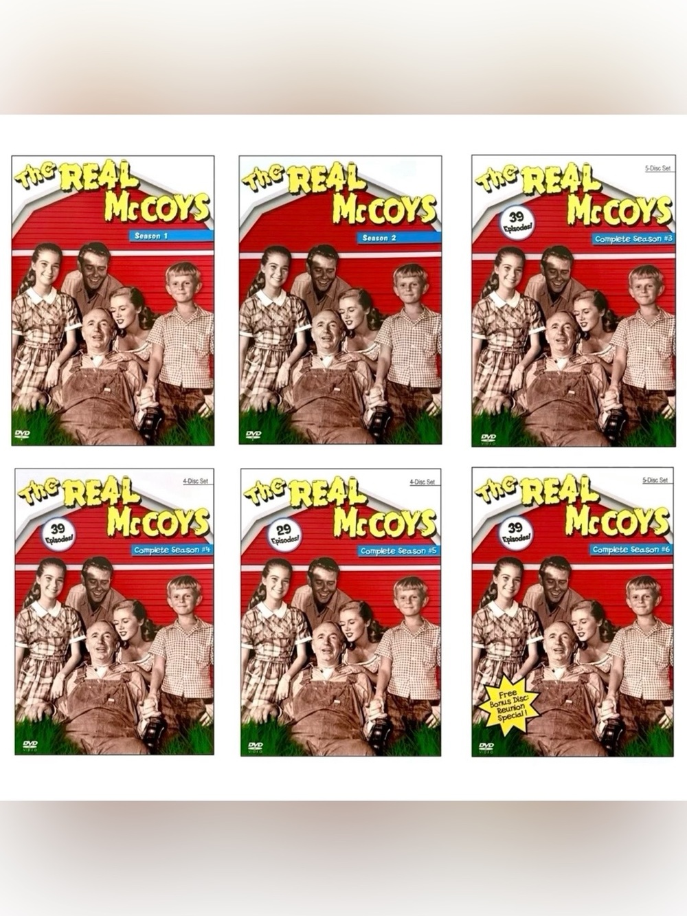 The Real McCoys: Complete Series (DVD, 1963, 28-Disc Set)